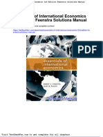 Dwnload Full Essentials of International Economics 3rd Edition Feenstra Solutions Manual PDF