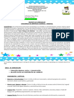 Proyecto de Aprendizaje Conociendo Mi Identidad Nacional y Regional