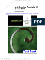 Dwnload Full Chemistry and Chemical Reactivity 9th Edition Kotz Test Bank PDF