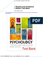 Dwnload Full Psychology Themes and Variations 10th Edition Weiten Test Bank PDF
