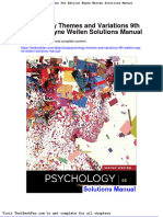 Dwnload Full Psychology Themes and Variations 9th Edition Wayne Weiten Solutions Manual PDF