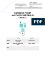 Instructivo para Manipulación de Liquidos Calientes