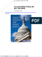 Dwnload Full Public Finance and Public Policy 5th Edition Gruber Test Bank PDF