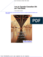 Dwnload Full Public Finance in Canada Canadian 5th Edition Rosen Test Bank PDF