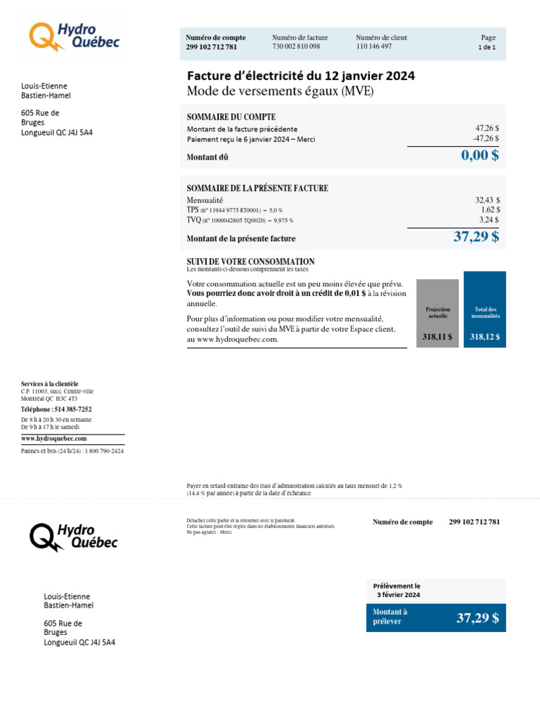 Facture hydro qu bec pdf