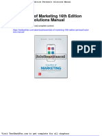 Dwnload Full Essentials of Marketing 16th Edition Perreault Solutions Manual PDF