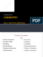 Intoduction To Chemistry