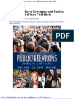 Dwnload Full Public Relations Strategies and Tactics 11th Edition Wilcox Test Bank PDF