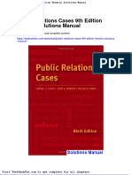 Dwnload Full Public Relations Cases 9th Edition Hendrix Solutions Manual PDF