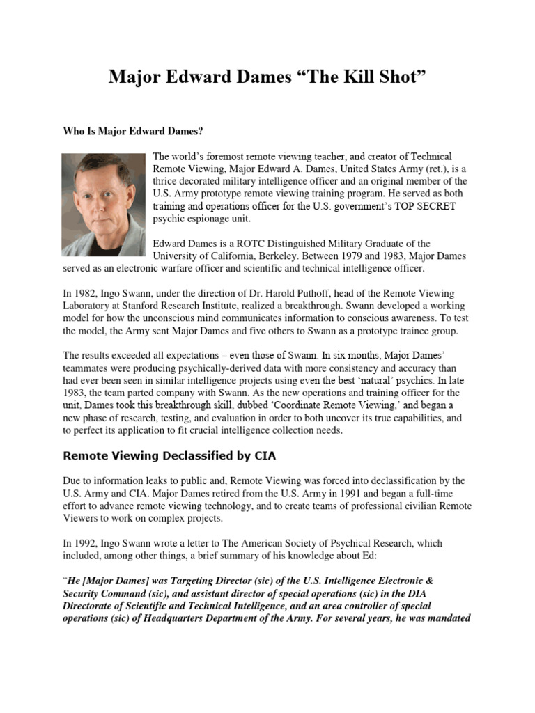Major Ed Dames and The Kill Shot | PDF | Mars