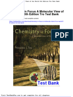 Dwnload Full Chemistry in Focus A Molecular View of Our World 6th Edition Tro Test Bank PDF