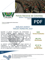 Policía Nacional de Colombia: Estado y Avance de Los Planes de Acción