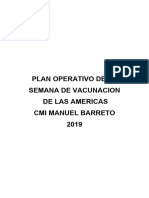Plan Campaña de Las Americas 2018