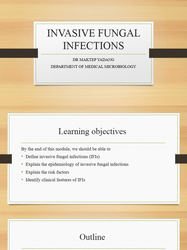 IFI Etiology and Epidemiol | PDF | Candida (Fungus) | Candidiasis