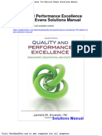 Dwnload Full Quality and Performance Excellence 7th Edition Evans Solutions Manual PDF