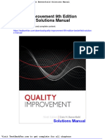 Dwnload Full Quality Improvement 9th Edition Besterfield Solutions Manual PDF