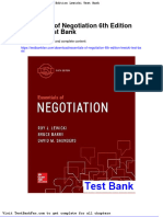 Dwnload Full Essentials of Negotiation 6th Edition Lewicki Test Bank PDF