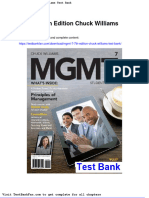 Dwnload full Mgmt 7 7th Edition Chuck Williams Test Bank pdf