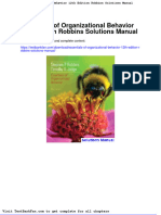 Dwnload Full Essentials of Organizational Behavior 12th Edition Robbins Solutions Manual PDF