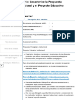 Examen - (AAB02) Cuestionario - Caracterice La Propuesta Pedagógica Institucional y El Proyecto Educativo Institucional - Nuevo 7.5