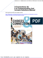 Dwnload Full Choices and Connections An Introduction To Communication 2nd Edition Mccornack Solutions Manual PDF
