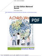 Dwnload Full Childs World 13th Edition Martorell Solutions Manual PDF