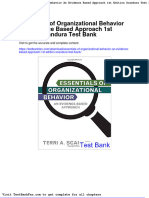 Dwnload Full Essentials of Organizational Behavior An Evidence Based Approach 1st Edition Scandura Test Bank PDF