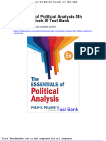 Dwnload Full Essentials of Political Analysis 5th Edition Pollock III Test Bank PDF