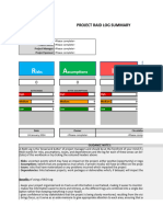 RAID Log Excel Template