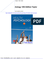 Dwnload Full Health Psychology 10th Edition Taylor Test Bank PDF