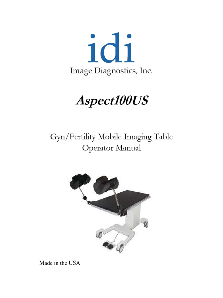 Operator Manual For Aspect100US L100 3060 Rev A | PDF | Technology ...