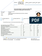 ISGIS - ISGIS - Bulletin Des Notes Et Résultat