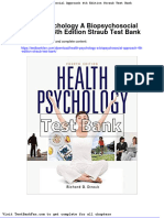 Dwnload Full Health Psychology A Biopsychosocial Approach 4th Edition Straub Test Bank PDF