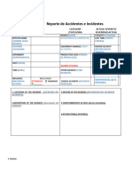 Formato Reporte de Accidentes e Incidentes