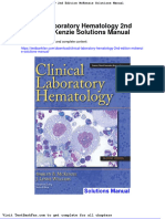 Dwnload Full Clinical Laboratory Hematology 2nd Edition Mckenzie Solutions Manual PDF