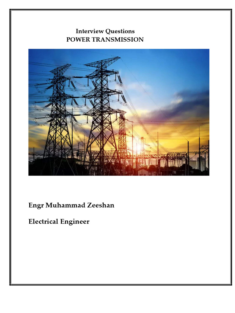 Power Transmission Interview Questions Pdf