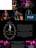 Brochure de La Dama de Carmín (Grupo de Cumbias)