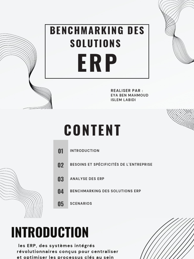 Analyse et Benchmarking des ERP | PDF | Progiciel de gestion intégré ...