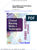 Dwnload Full Clinical Nursing Skills and Techniques 8th Edition Perry Test Bank PDF