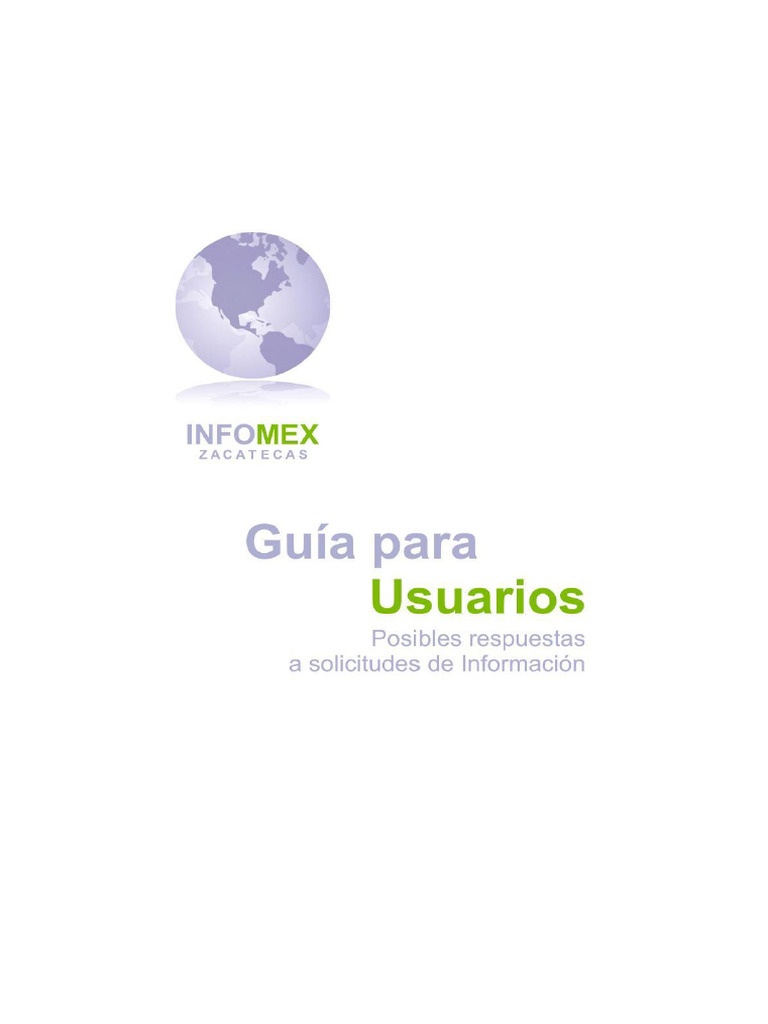 Guía para Usuarios - Posibles Respuestas A Solicitudes de Información ...
