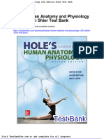 Dwnload Full Holes Human Anatomy and Physiology 12th Edition Shier Test Bank PDF