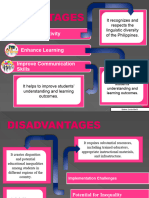 Advantages and Disadvantages