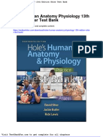 Dwnload Full Holes Human Anatomy Physiology 13th Edition Shier Test Bank PDF