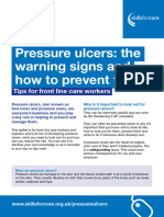 Pressure Ulcers Leaflet For Front Line Care Workers