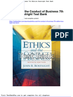 Dwnload Full Ethics and The Conduct of Business 7th Edition Boatright Test Bank PDF