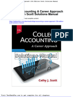 Dwnload Full College Accounting A Career Approach 13th Edition Scott Solutions Manual PDF
