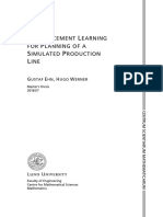 Reinforcement Learning For Planning of A Simulated Production Line