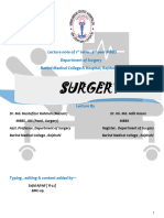 SUrgery 500 Dr. Masum Sir, Edited by Afridi 1