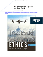Dwnload Full Ethics For The Information Age 7th Edition Quinn Test Bank PDF