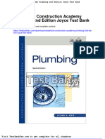 Dwnload Full Residential Construction Academy Plumbing 2nd Edition Joyce Test Bank PDF